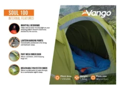 Vango Experience Tent Soul 100 -CampEssentials Verkoopwinkel 12 3 vango experience tent soul 100 eigenschappen binnenkant tersoult15077