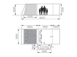Dometic Rarotonga Drive Away FTT 401 TC RH Camper-bus Tent -CampEssentials Verkoopwinkel 15 4 dometic rarotonga drive away ftt 401 tc rh camper bus tent afmeting 9120002159