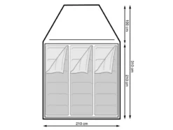 Eurotrail Koepeltent Campsite Rocky 3 Polyester -CampEssentials Verkoopwinkel 17 2 eurotrail koepeltent campsite rocky 3 polyester ette0806 0904