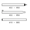 Umefa Campking Tentstok 22-19 Mm 180-250 Cm Zilververzinkt Staal