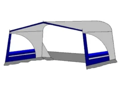 Te Velde Luifel Regenboog 240 Cm Blauw -CampEssentials Verkoopwinkel 2 1 tevelde luifel regenboog rechts blauw 2