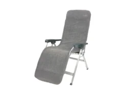 Bo Camp Badstof Stoelhoes Gepolsterd L Donker Grijs