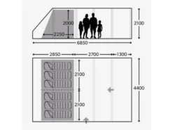 Dometic Opblaasbare Familie Tent Ftt Rarotonga 601 Tc -CampEssentials Verkoopwinkel 3 2 dometic opblaasbare familie tent ftt rarotonga 601 tc 9120001461