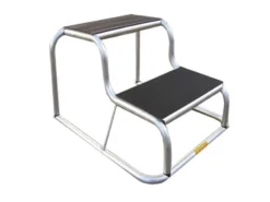 Milenco Opstap Aluminium Rubber 2 Tredes