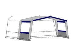 Te Velde Hele Luifel Voor Voortent 240 Cm. Blauw Season
