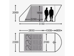 Dometic Opblaasbare Familie Tent Ftc Boracay 301 Tc -CampEssentials Verkoopwinkel 5 2 dometic opblaasbare familie tent ftc boracay 301 tc 9120001463