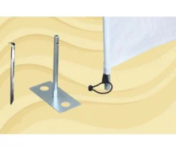 Bo-Camp Windschermharing 30 Cm 4 Stuks 7 Bo-Camp Windschermharing 30 Cm 4 Stuks -CampEssentials Verkoopwinkel bo camp windscherm haring met plaat 4 stuks 4163900 2